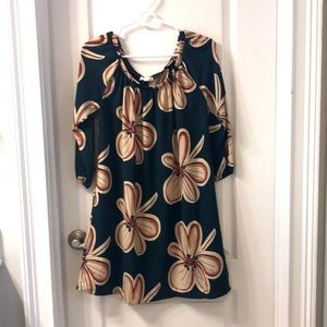 Illa Illa dress medium green floral boutique brand